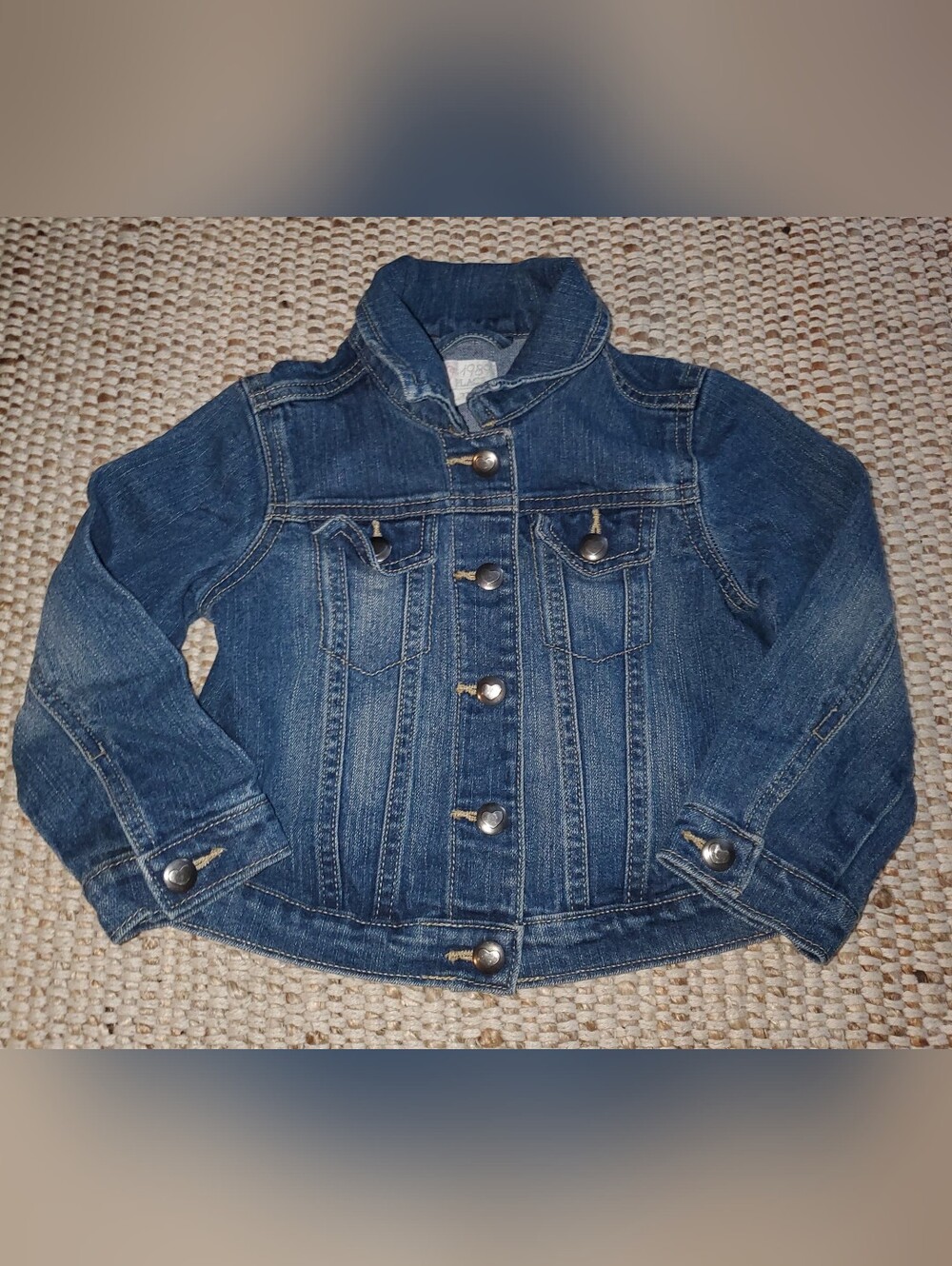 Kids 3T Dark Blue Denim Jacket - Classic Button-Up